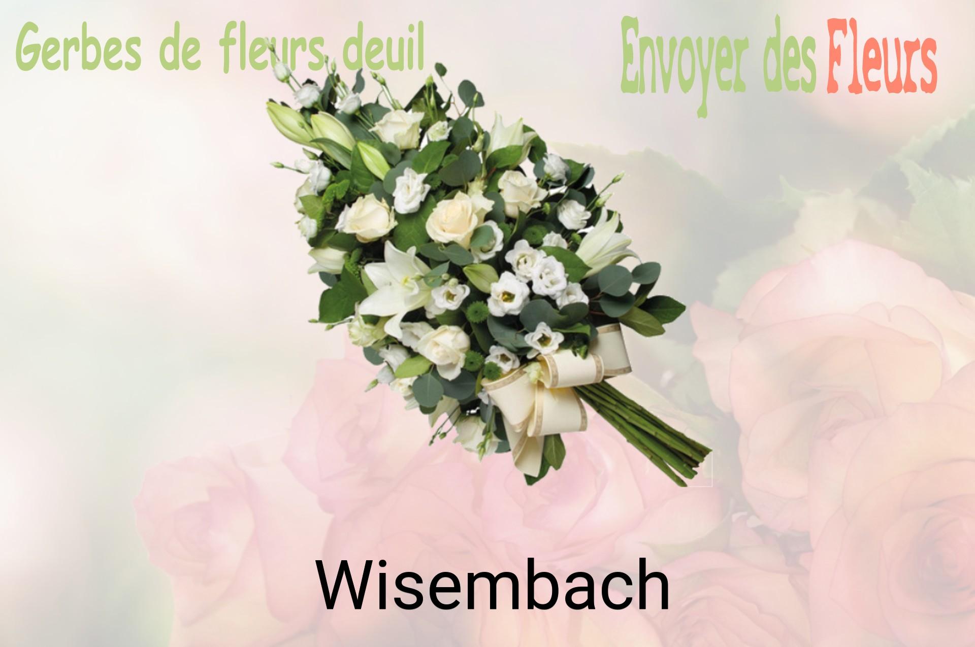 Gerbe de fleurs de deuil livrée à Wisembach